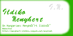 ildiko menyhert business card